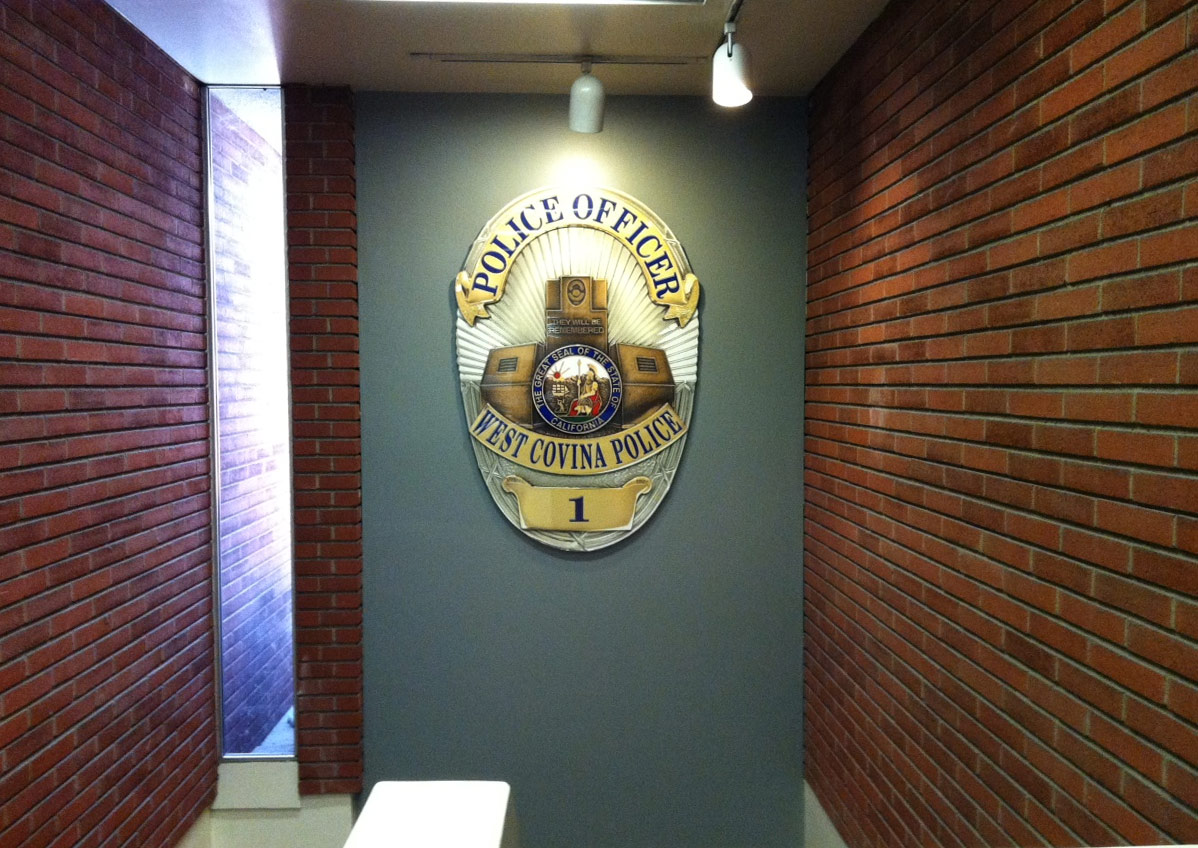Badge Frame projects for the West Covina Police Department