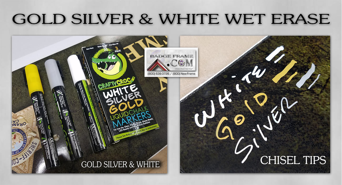 Dry Erase Badge Frame Presentations