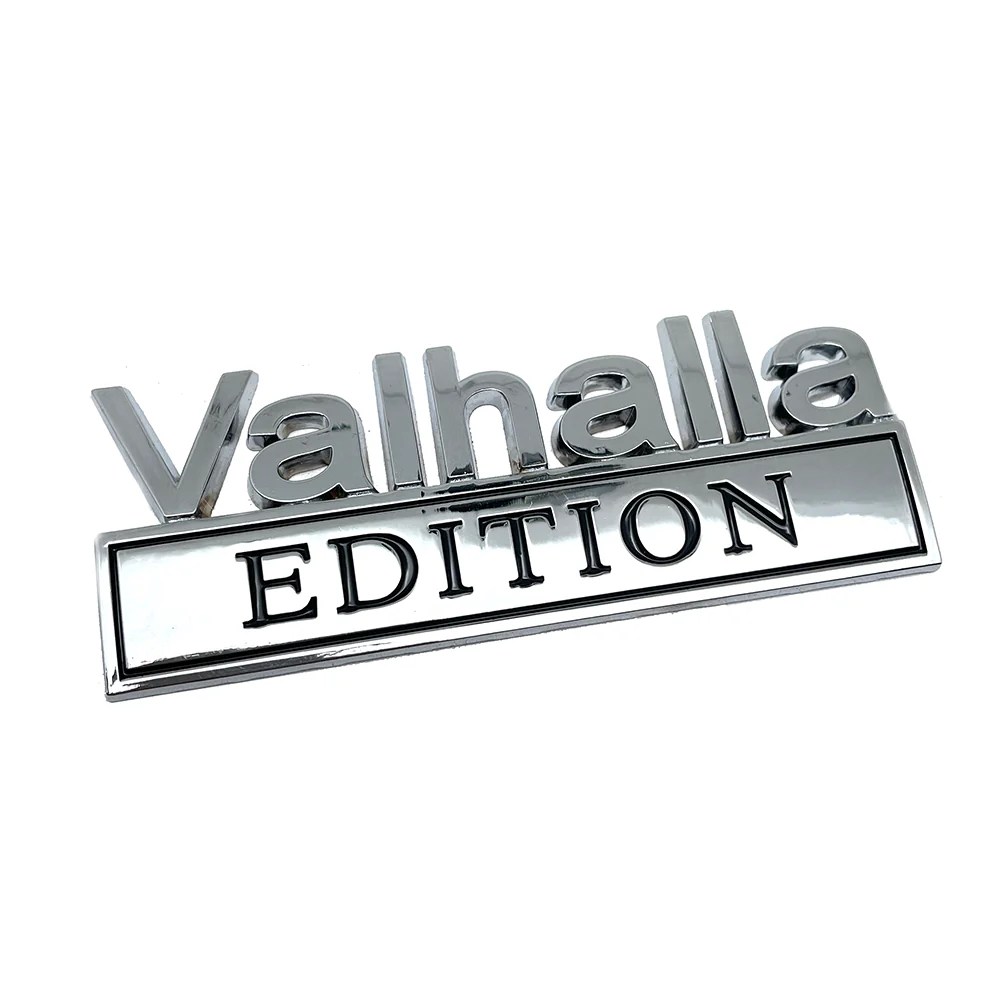 Valhalla EDITION Car Emblem Metal Badge Badgeslide