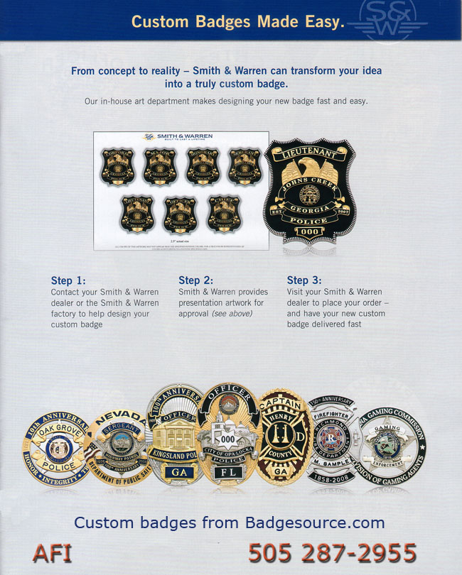 Police Fire and Security Badges for the public safety professional by Smith