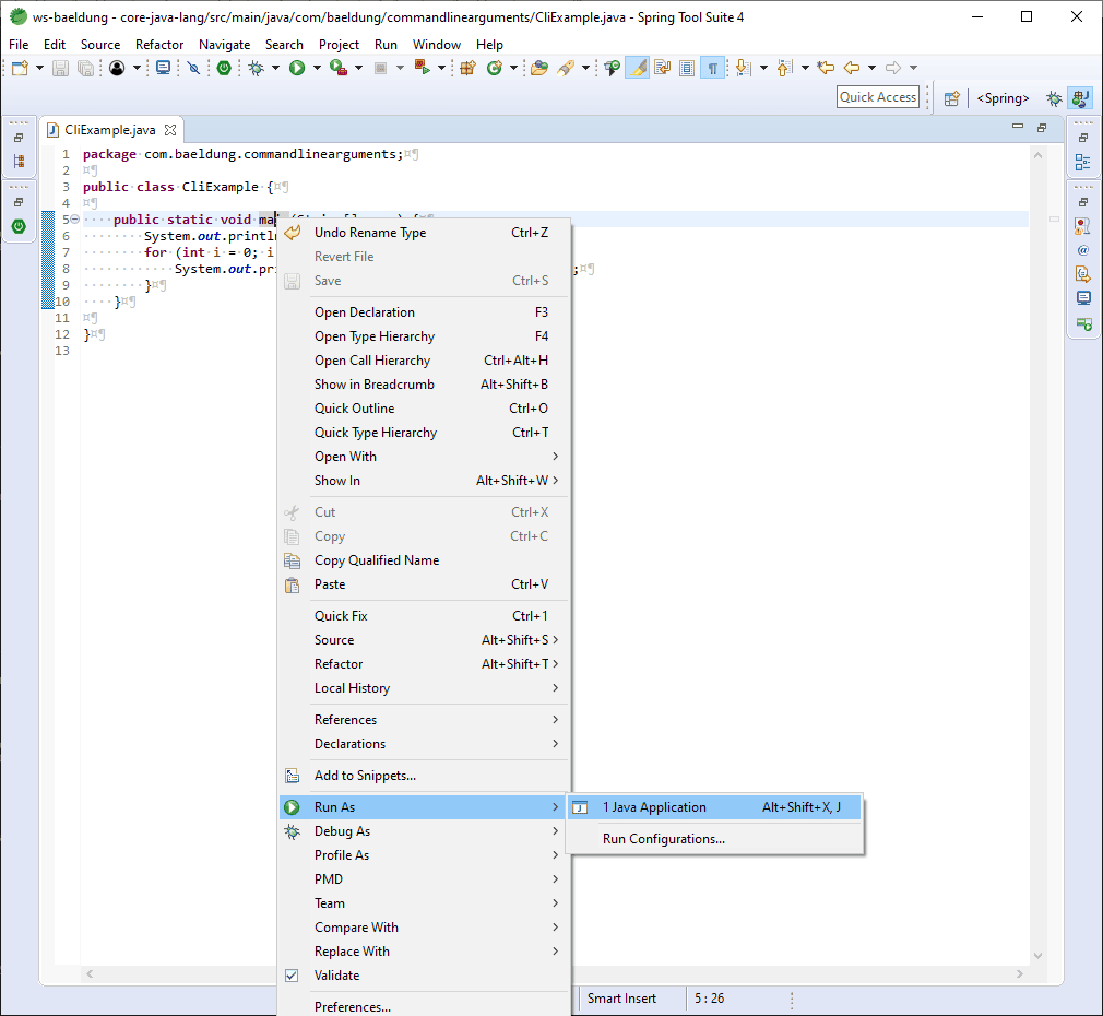 CommandLine Arguments in Java LaptrinhX