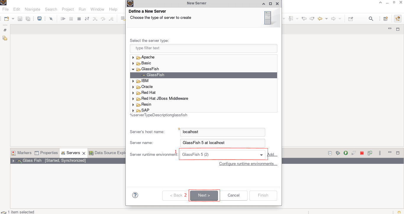 Configuring the GlassFish Server in Eclipse Baeldung