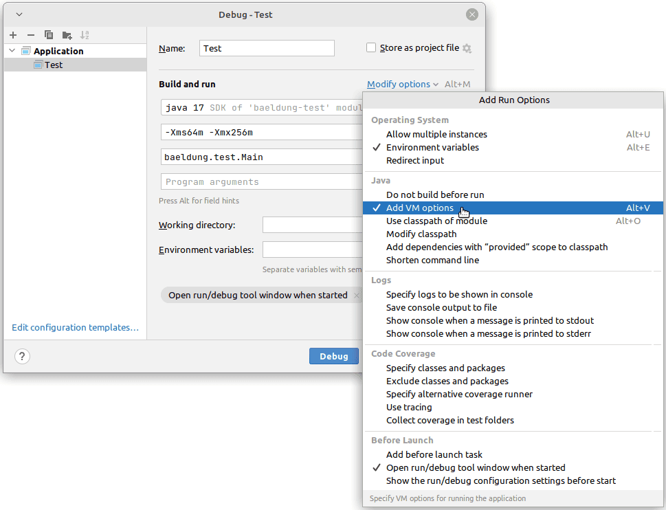 How to Set JVM Arguments in IntelliJ IDEA? Baeldung