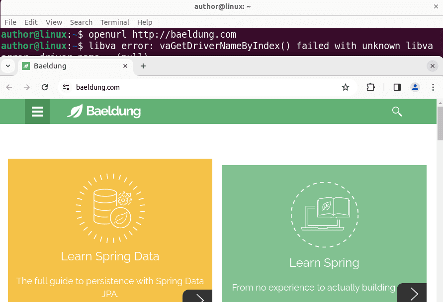 How to Open a Directory and a URL Through the Linux CLI Baeldung on Linux