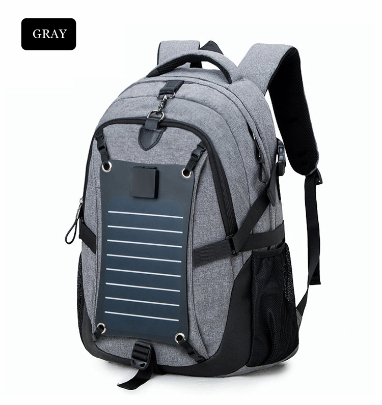 Waterproof Solar Backpack With USB Charging Port Manufacturer and