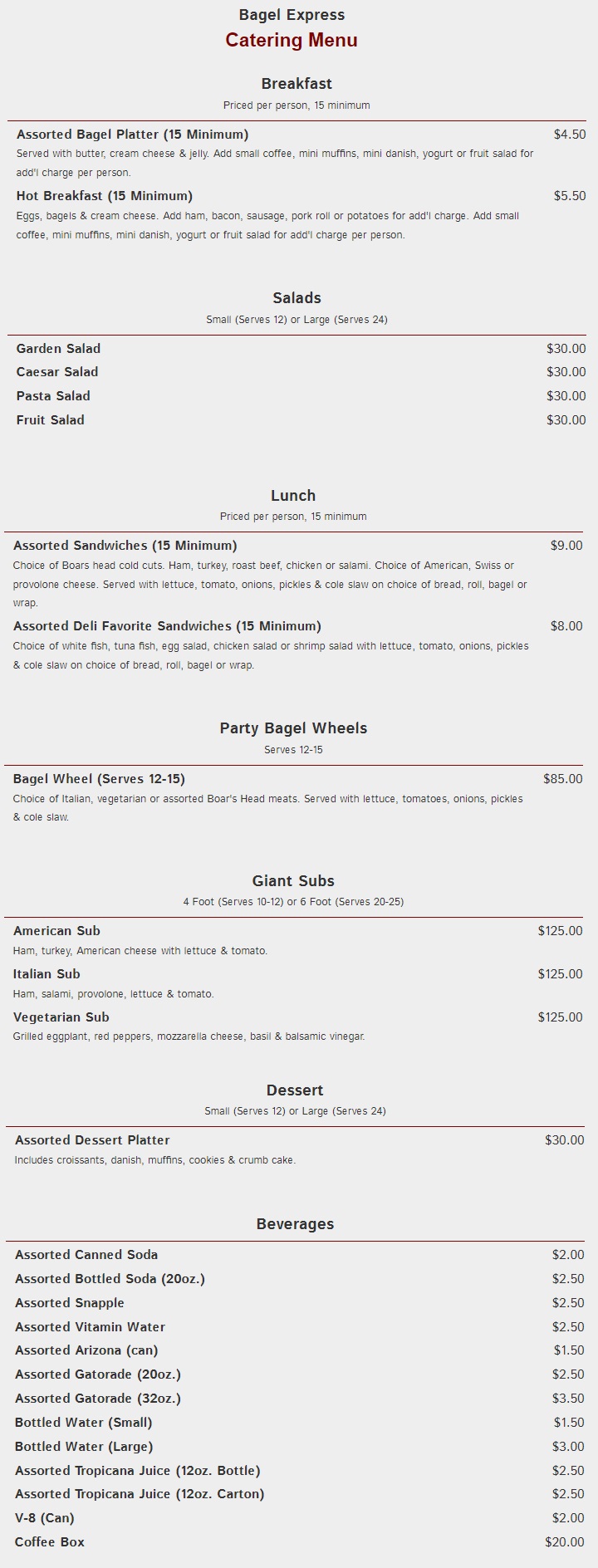 Bagel Express Milltown Simply The Best Bagels 7327452177, 100