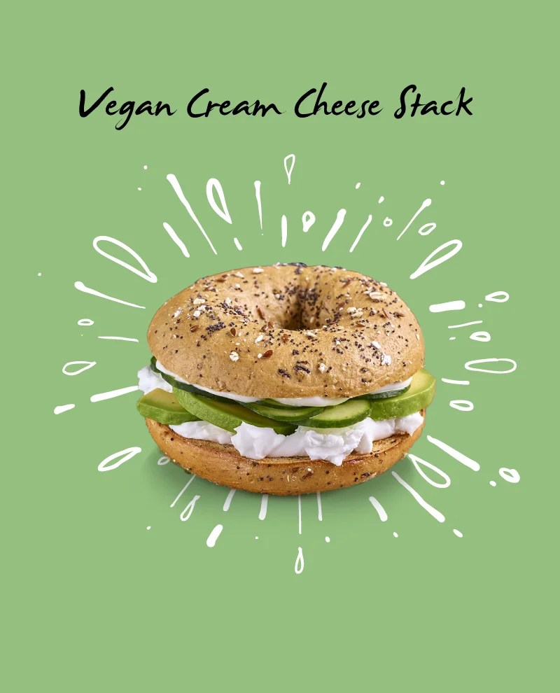 VEGAN CREAM CHEESE STACK Bagel Factory