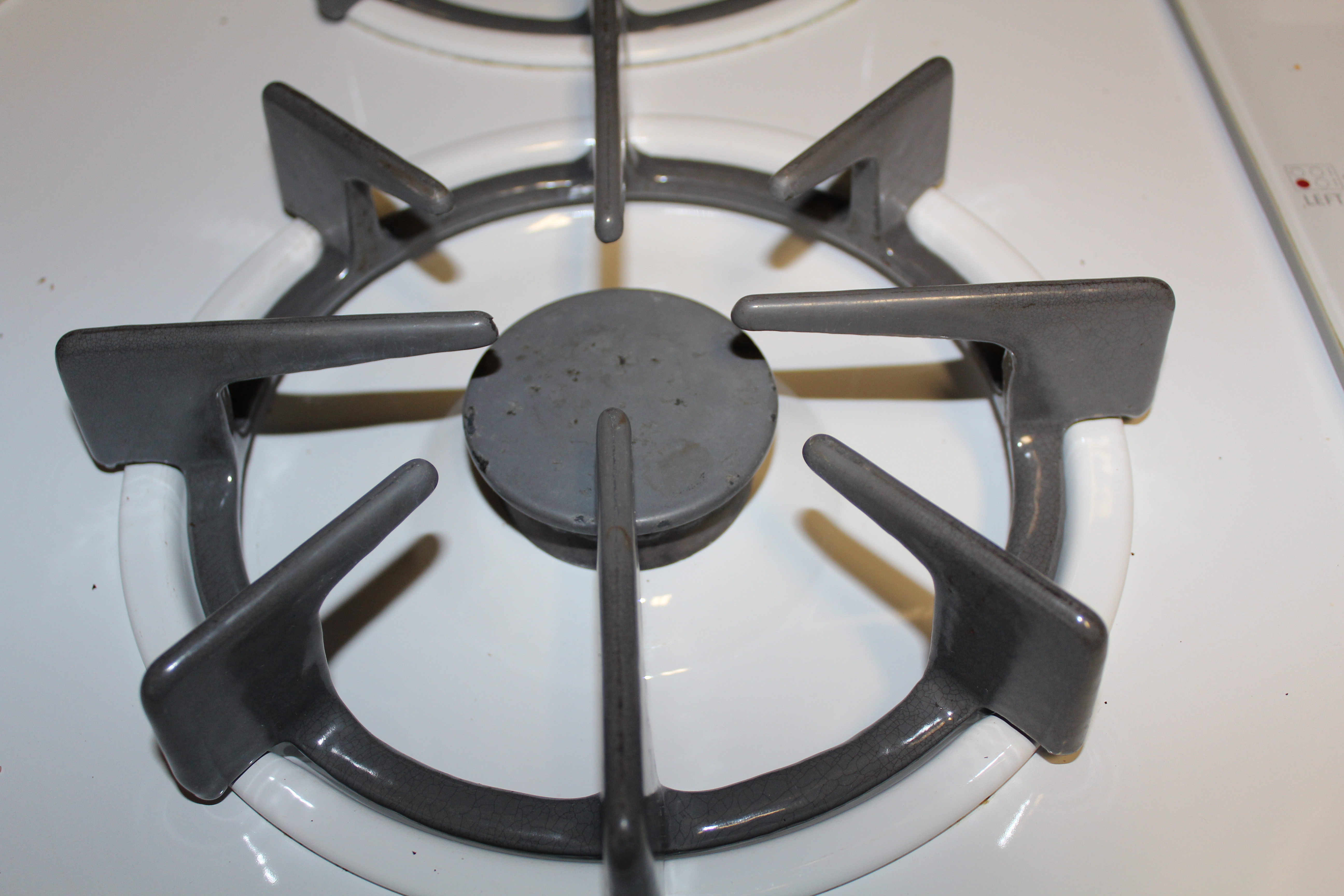 I cleaned the grates on my stove top »