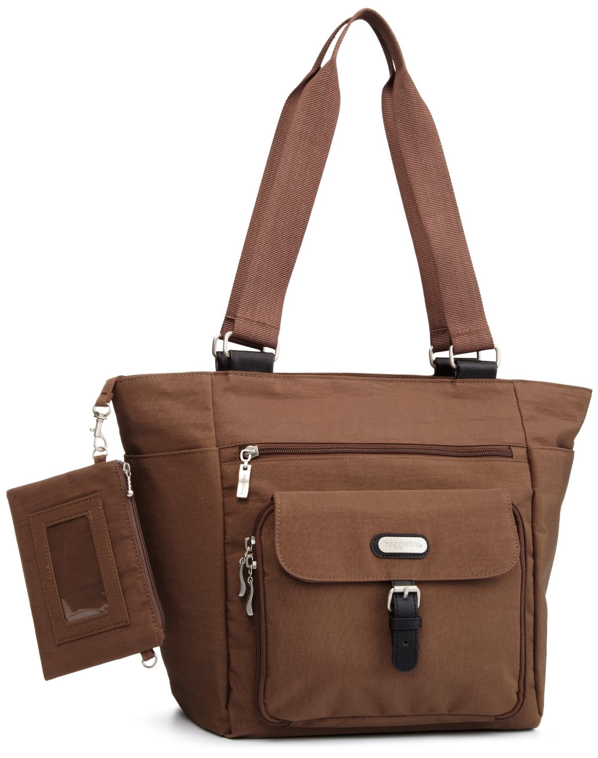 Baggallini Town Tote. Baggallini Avenue Travel Tote, Black, One Size.