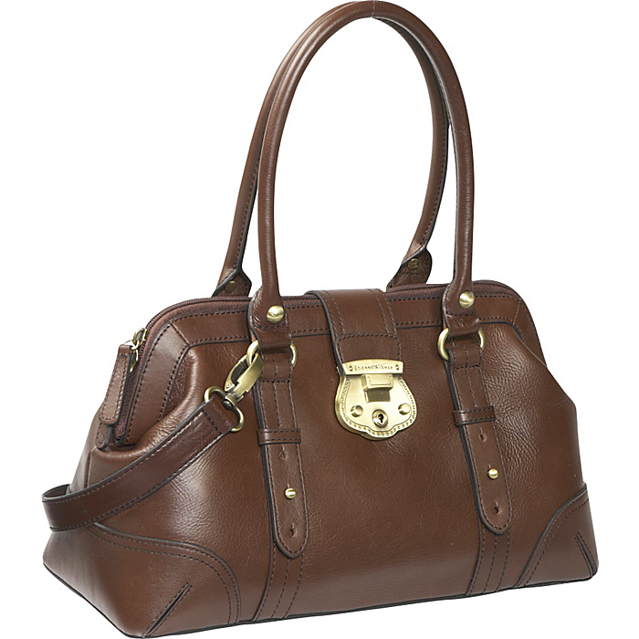 Aigner bags. Etienne Aigner Mara Mini Hobo Handbag, Black/Cordovan.