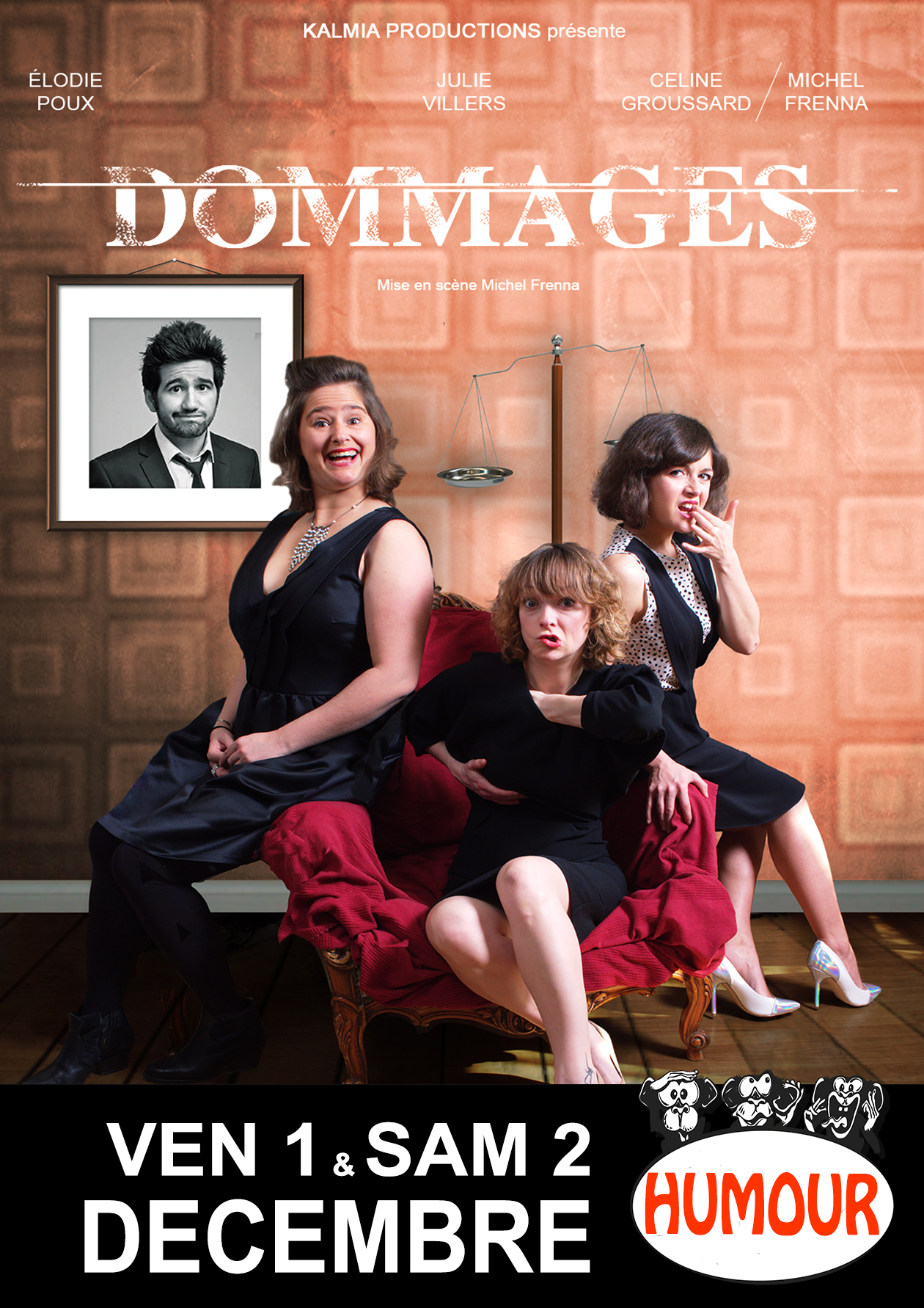 Céline Groussard, Julie Villers et Elodie Poux dans Dommages La Baie