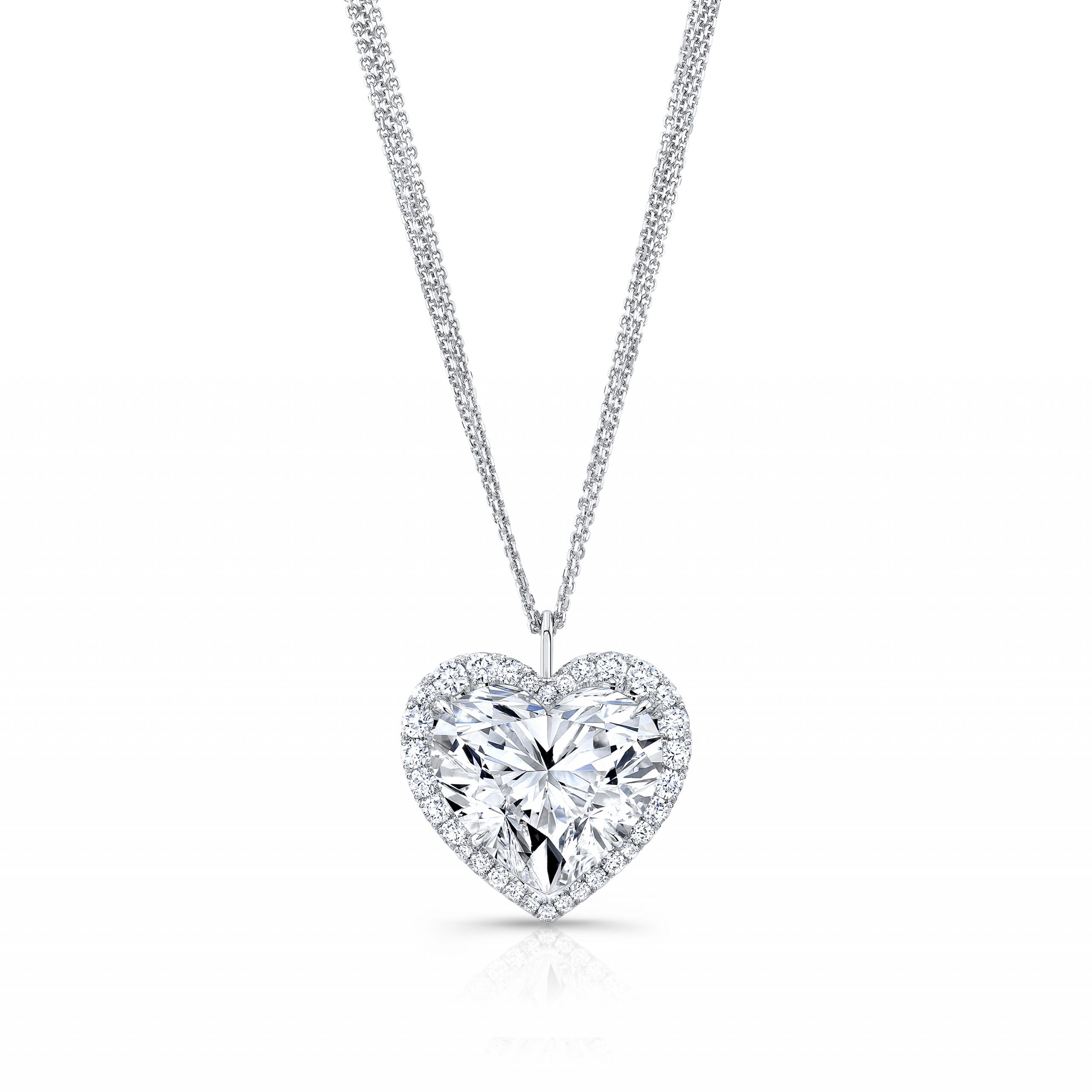 HeartShaped Diamond Pendant Necklace Bailey's Fine Jewelry