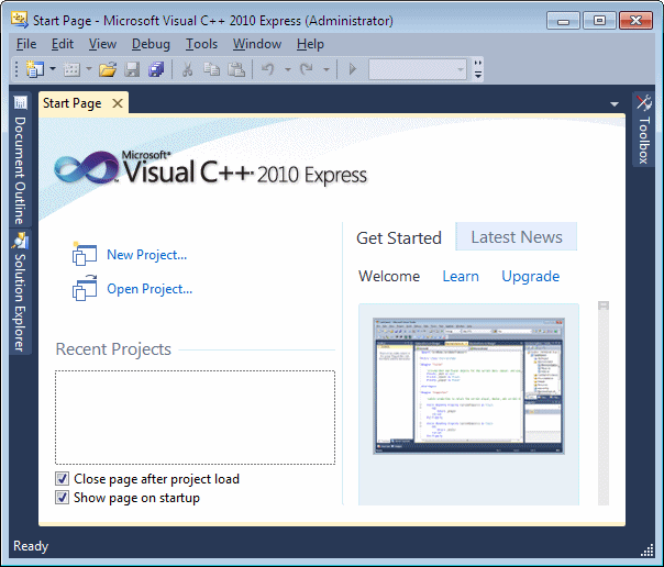 Microsoft Visual C++ 2010 Express download BaixeSoft