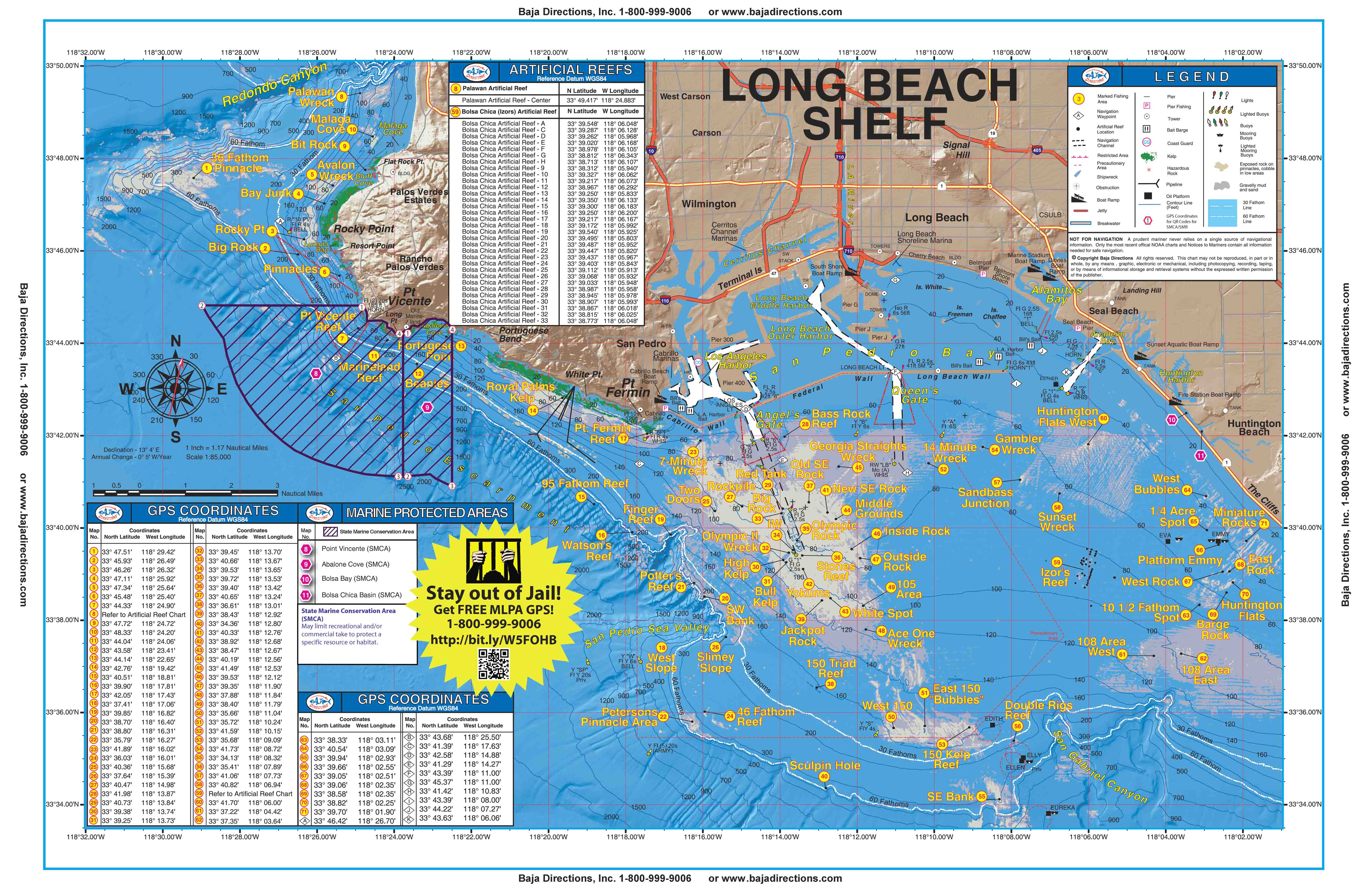 Long Beach Shelf Baja Directions