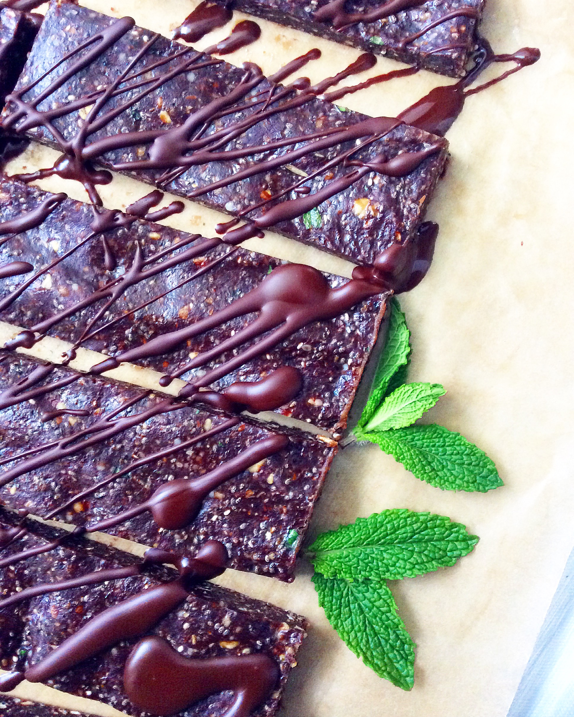 Chocolate Mint Energy Bars — Baked Greens