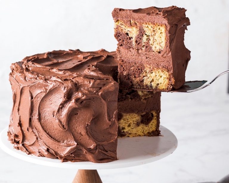 Peanut ButterChocolate Marble Cake Bake from Scratch
