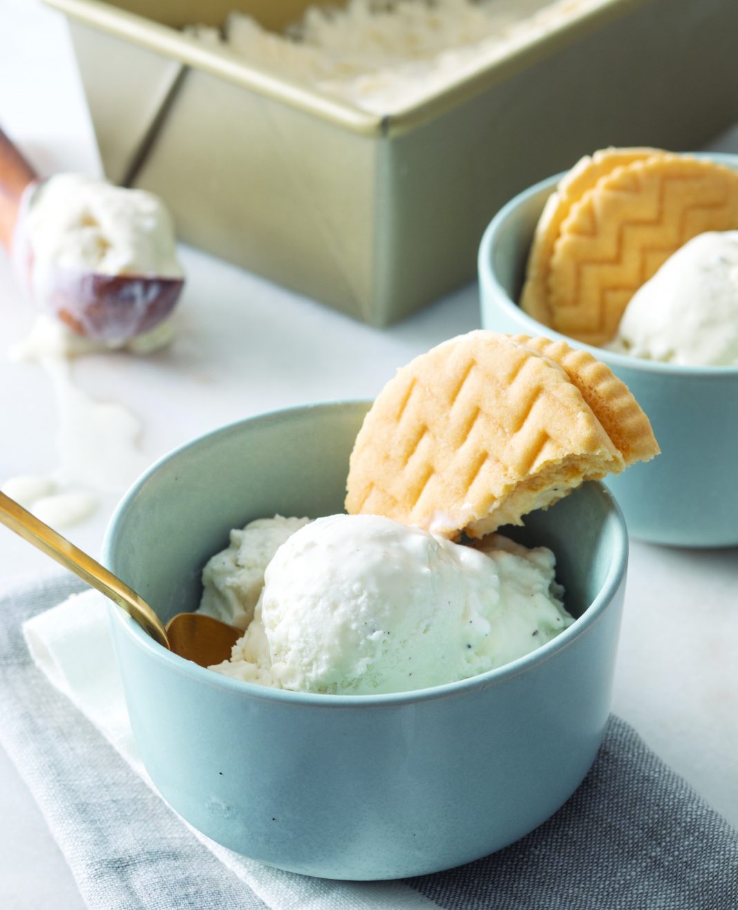 NoChurn Custard Ice Cream Bake from Scratch