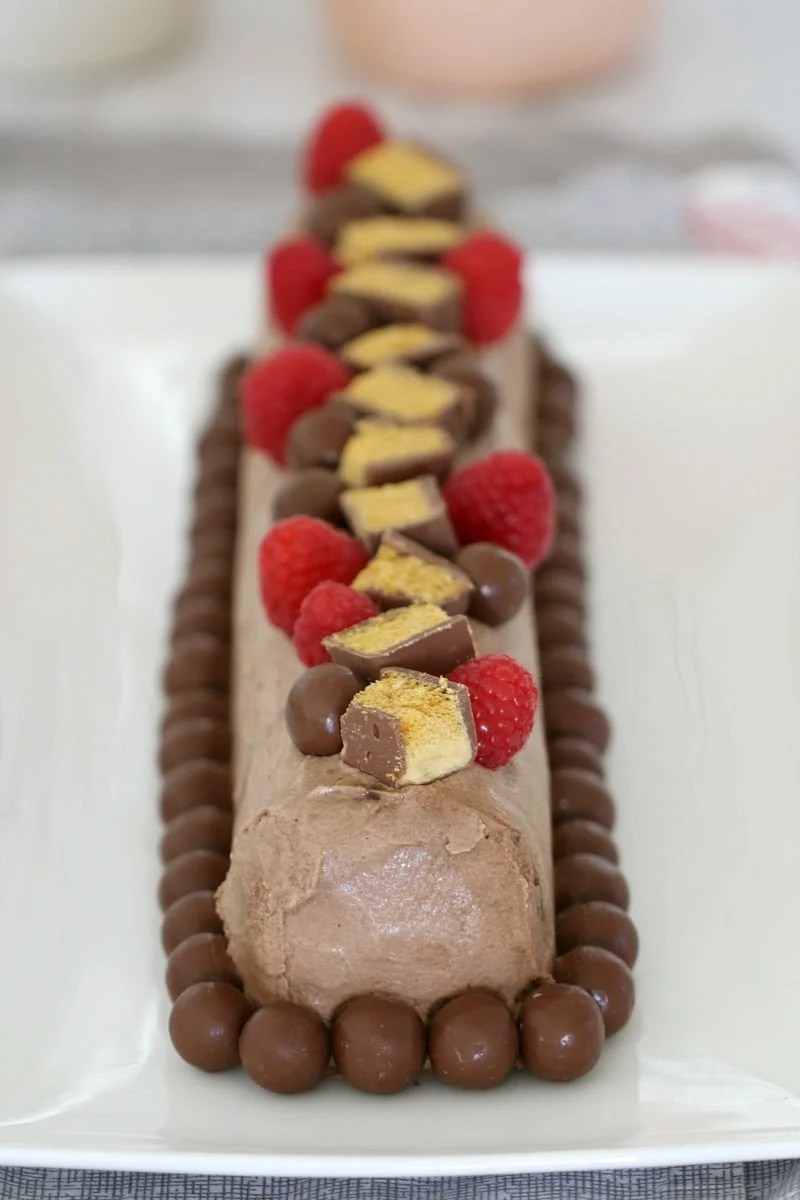 Chocolate Ripple Cake (with raspberries, & Maltesers) Bake Play Smile