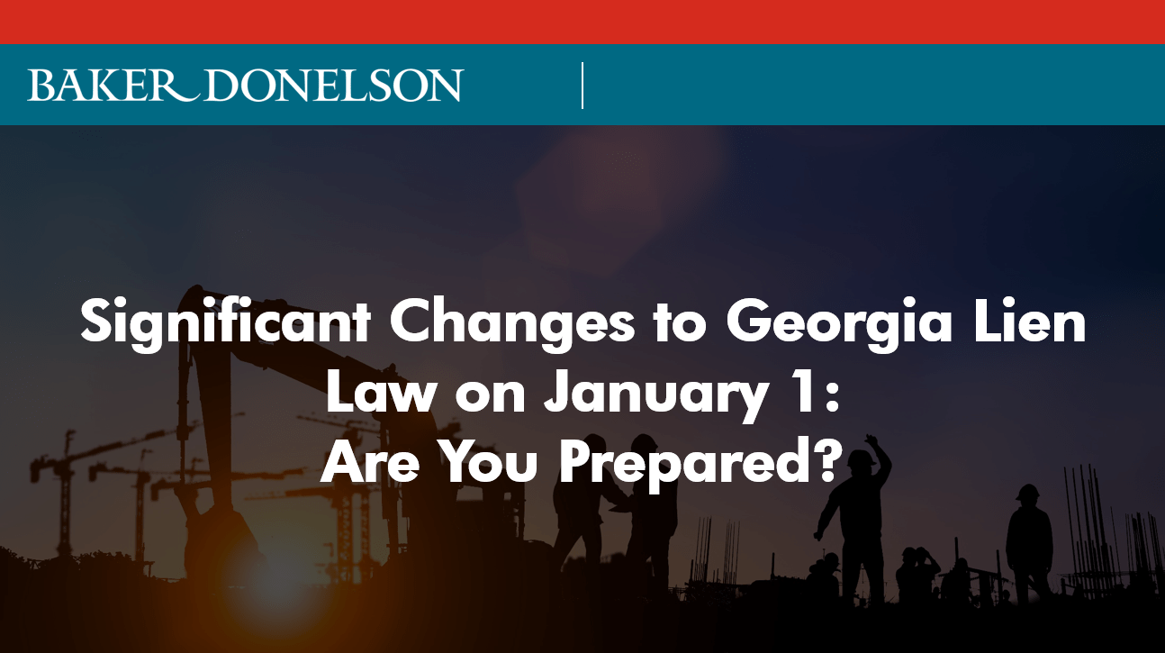 Significant Changes to Lien Law on January 1 Are You Prepared