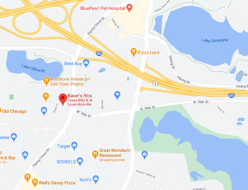 Contact Bakers Ribs Minnesota