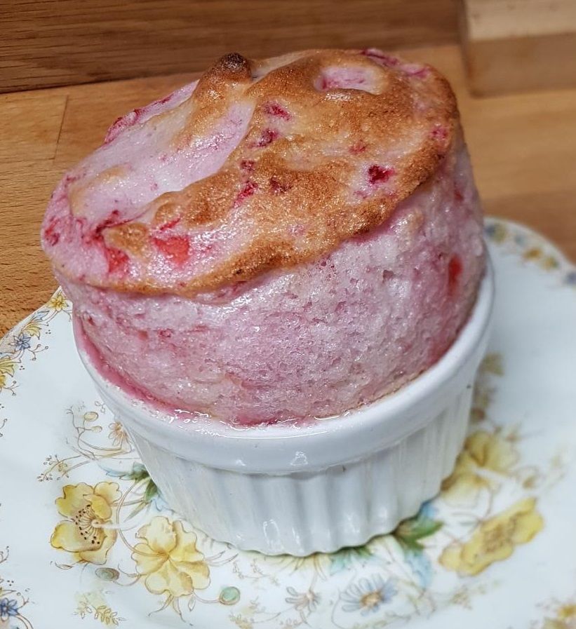 Gluten/lactose free Strawberry Souffle on
