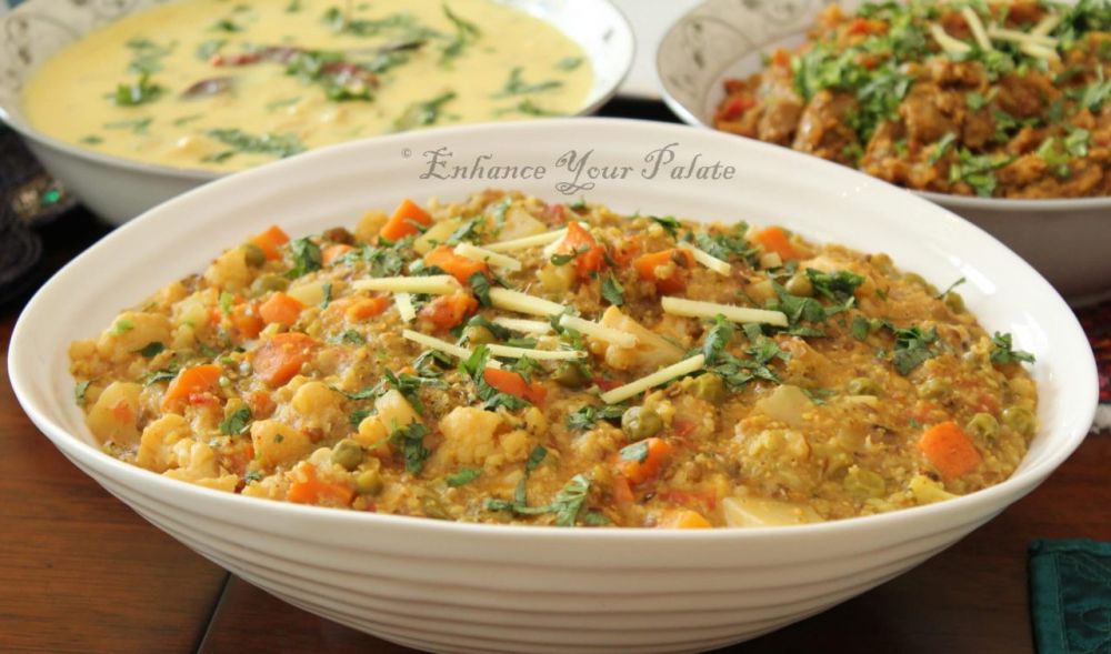 Vegetable Pearl Millet Recipe Bajra Khichdi (One Pot Meal) on