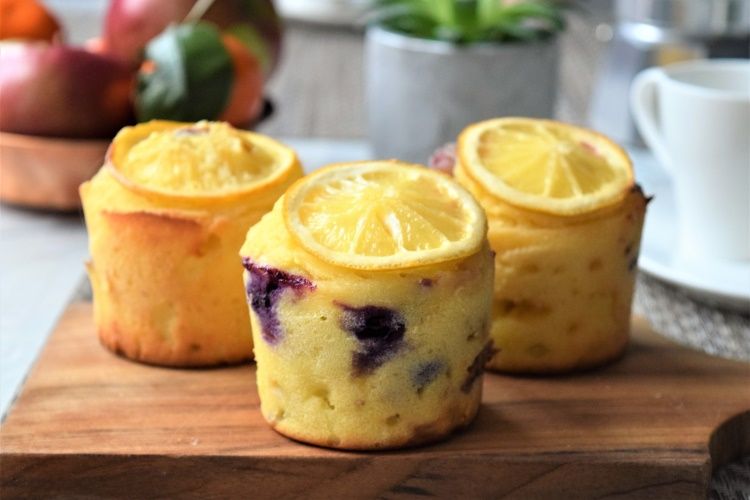 Blueberry Ricotta Muffins on