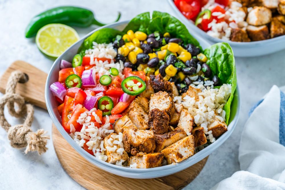 Chicken Burrito Bowls WHOLE FOODS LAB on