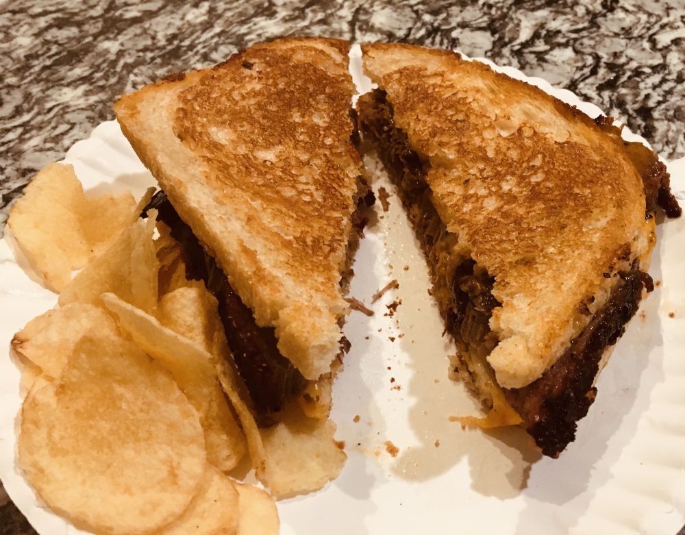 Brisket Grilled Cheese on