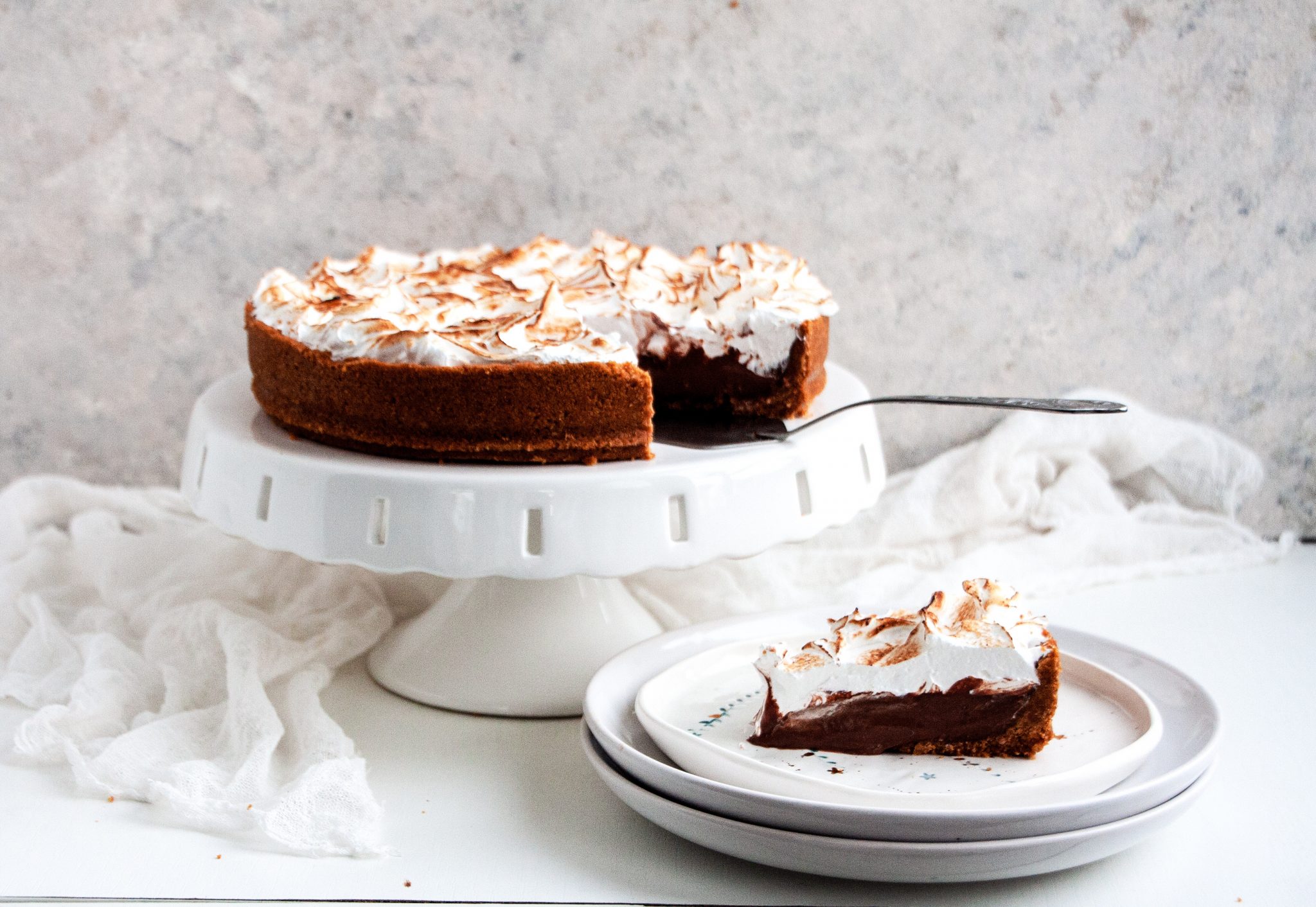 Chocolate Meringue Tart Bakewell