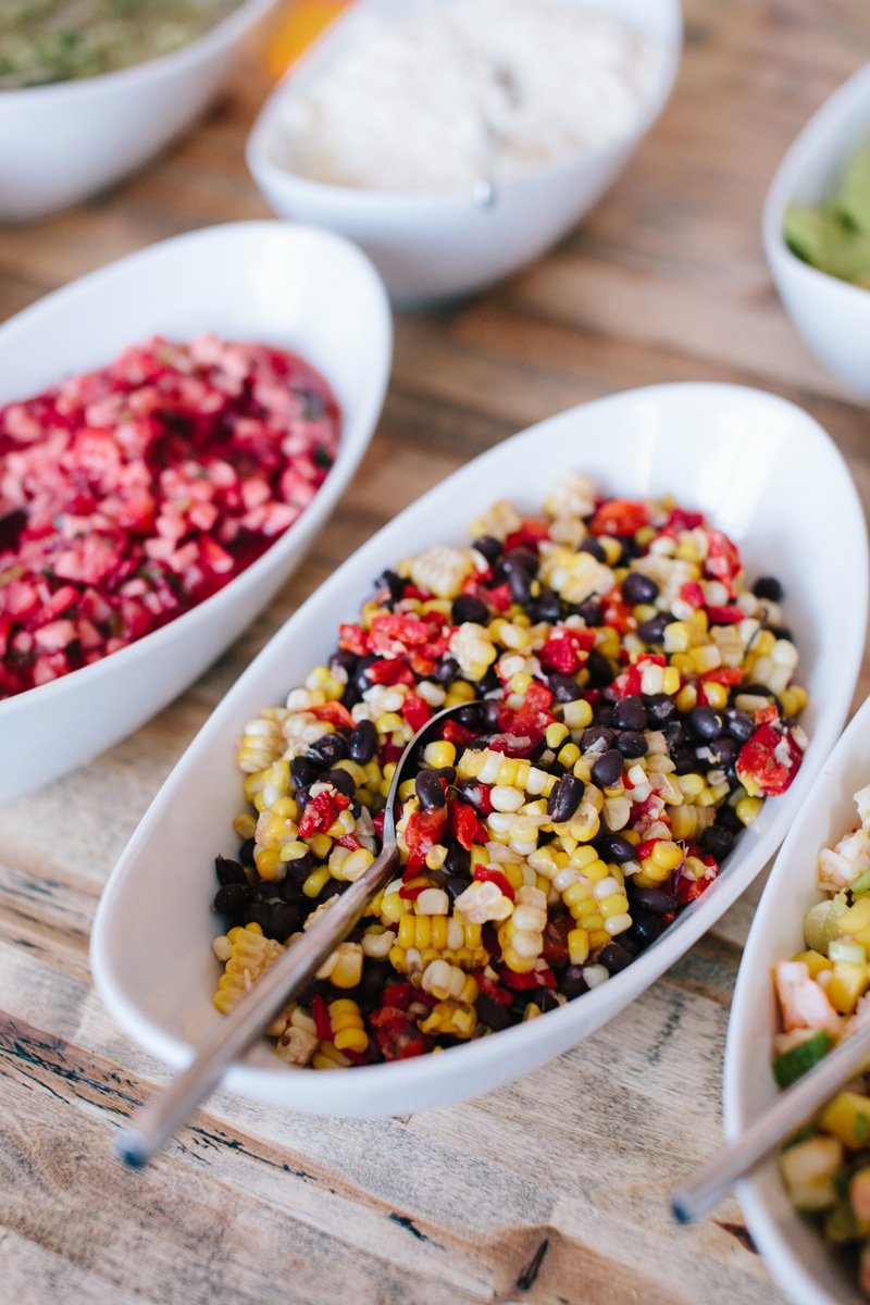 Salsa Bar Party Menu Bakin' Bit