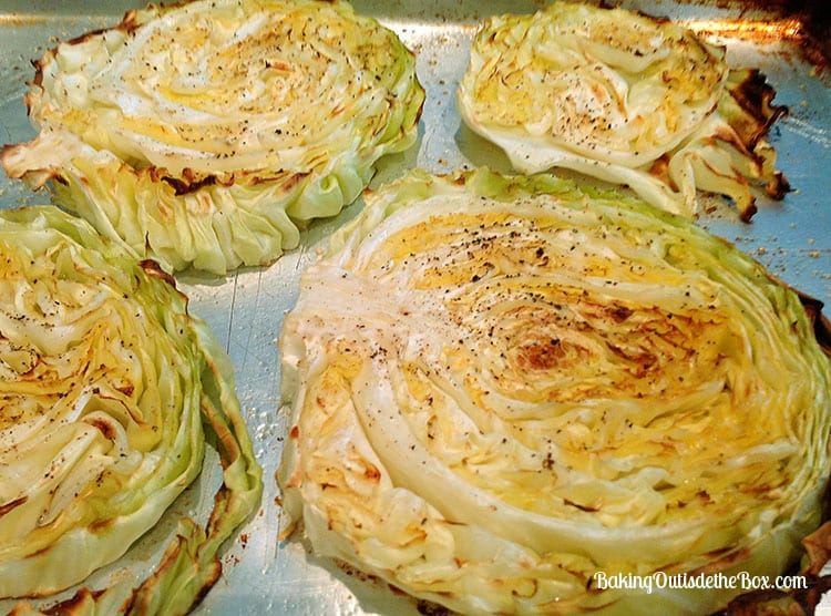 Cabbage Steaks Recipe Grilled or Baked Baking Outside the Box