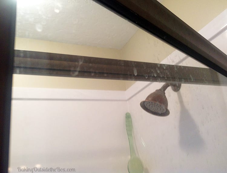 Spotty to Sparkling Shower Glass Baking Outside the Box