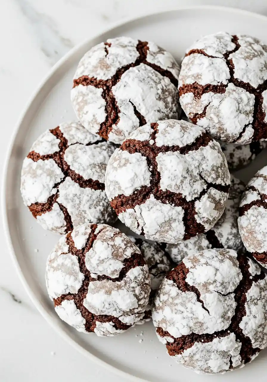 Ultimate Chocolate Crinkle Cookies Super Easy