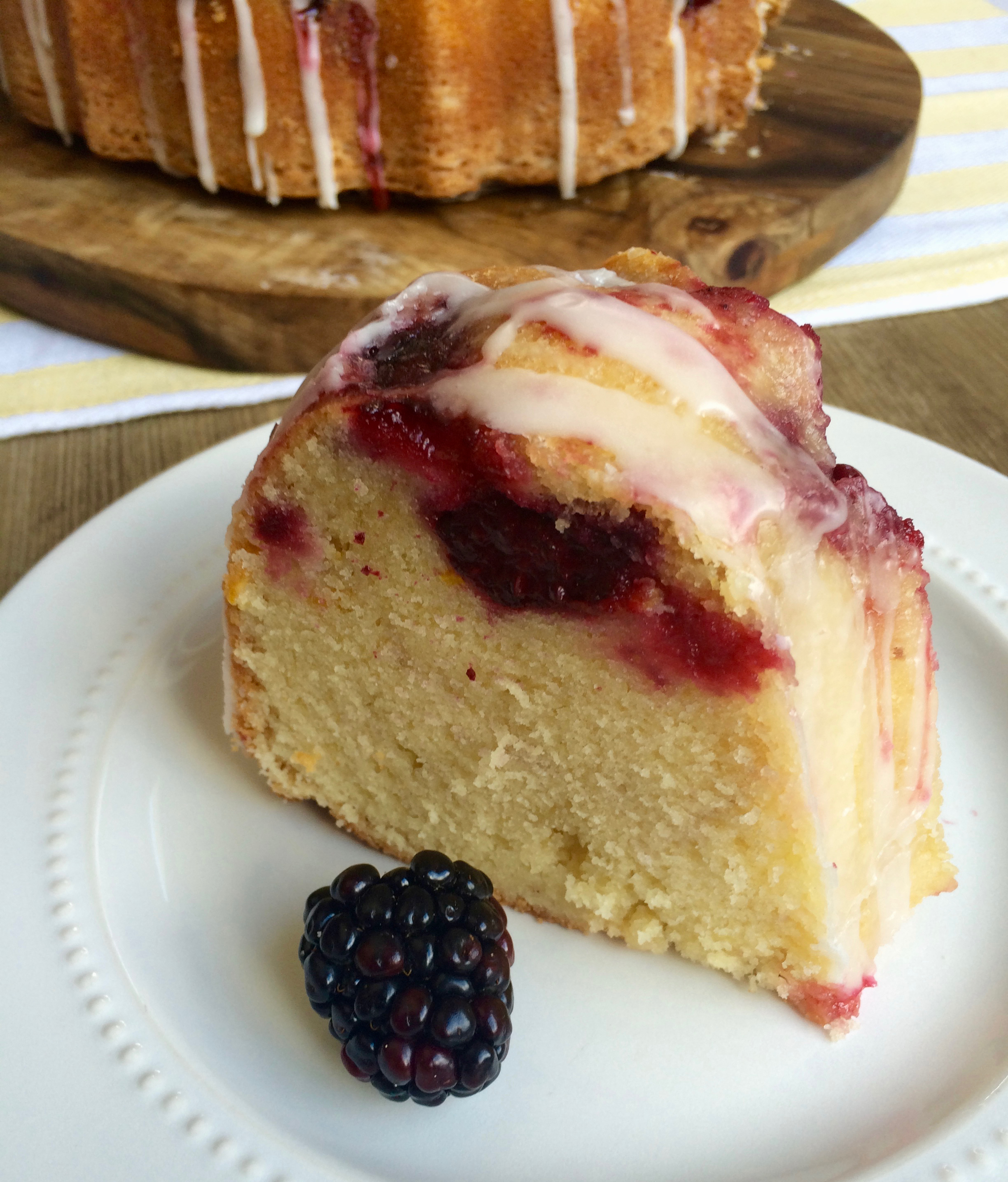 Blackberry Lemon Bundt Cake