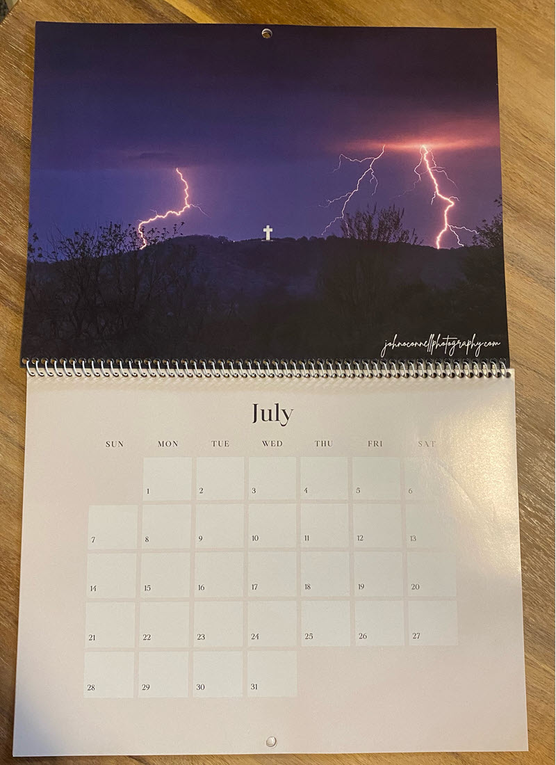 2024 Bald Knob Cross Calendar with John O’Connell Photography Bald