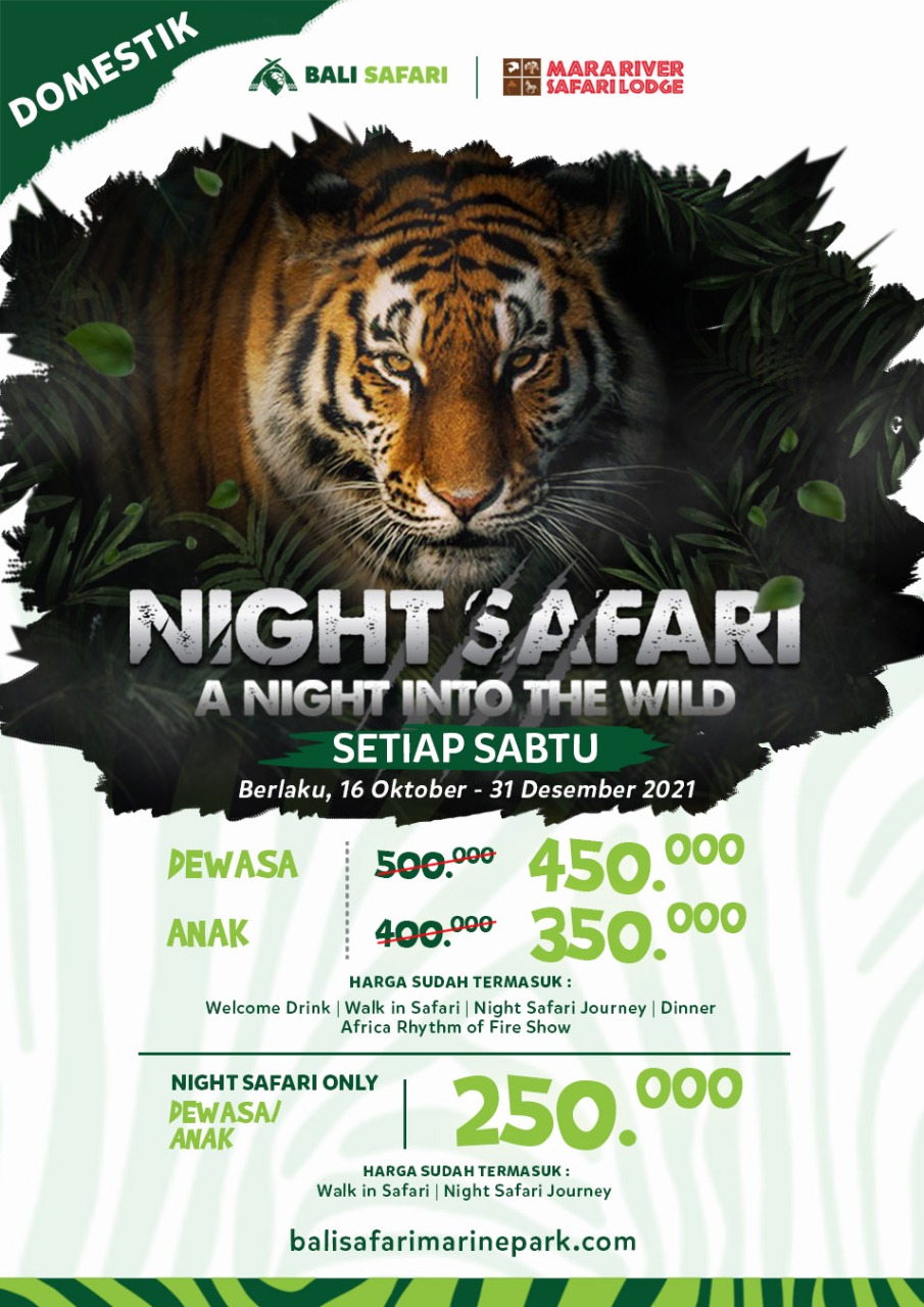 NIGHT SAFARI HADIR KEMBALI - Bali Safari Marine Park