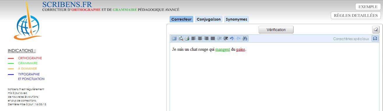 Scribens : correcteur d'orthographe puissant Chrome.
