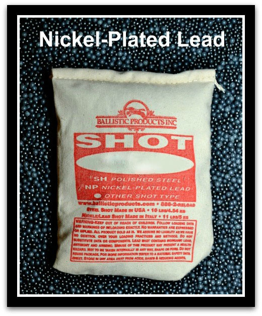 NickelPlated lead shot 5 (3.1mm=.122) 11lbs