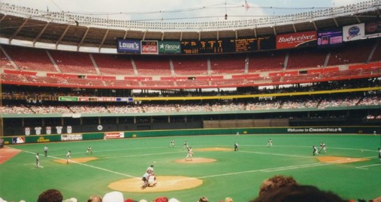 Riverfront Stadium history, photos and more of the Cincinnati Reds