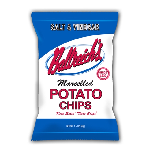 Salt and Vinegar Potato Chips Ballreich Snack Food Company