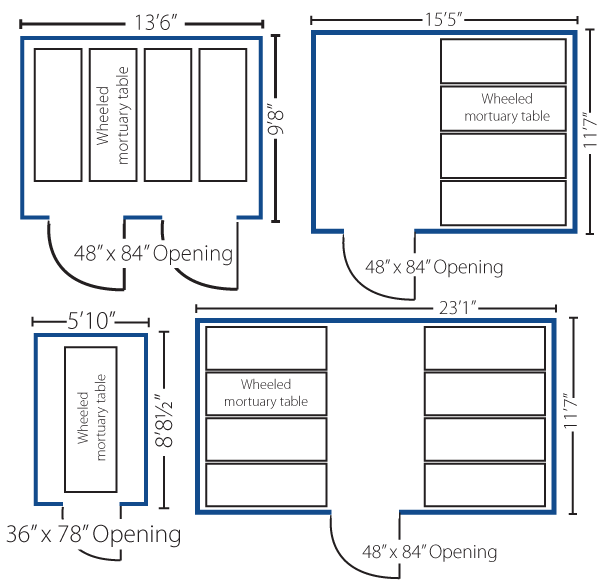 Bally Mortuary Cooler Systems Bally WalkIn Cooler & Freezer