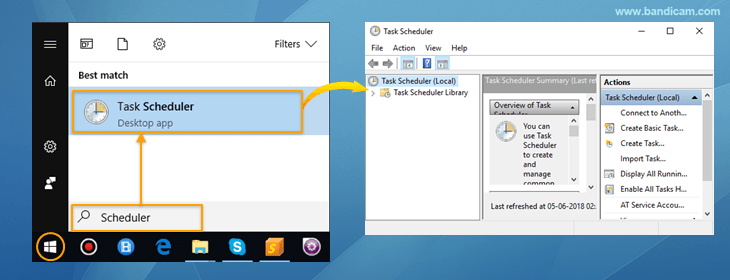 How to start recording automatically with Windows Task Scheduler