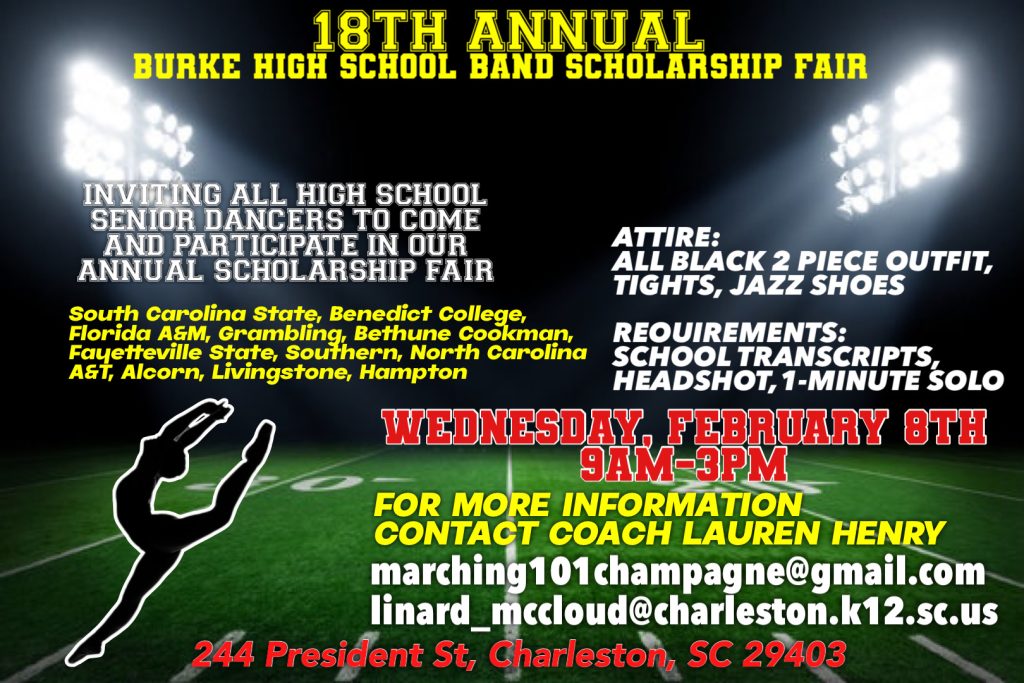 Scholarship Fair Burke High School South Carolina Band Directors