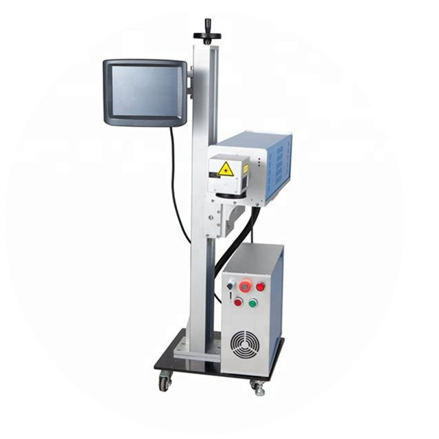 10W/20W flying CO2 laser marking machine for slow speed system