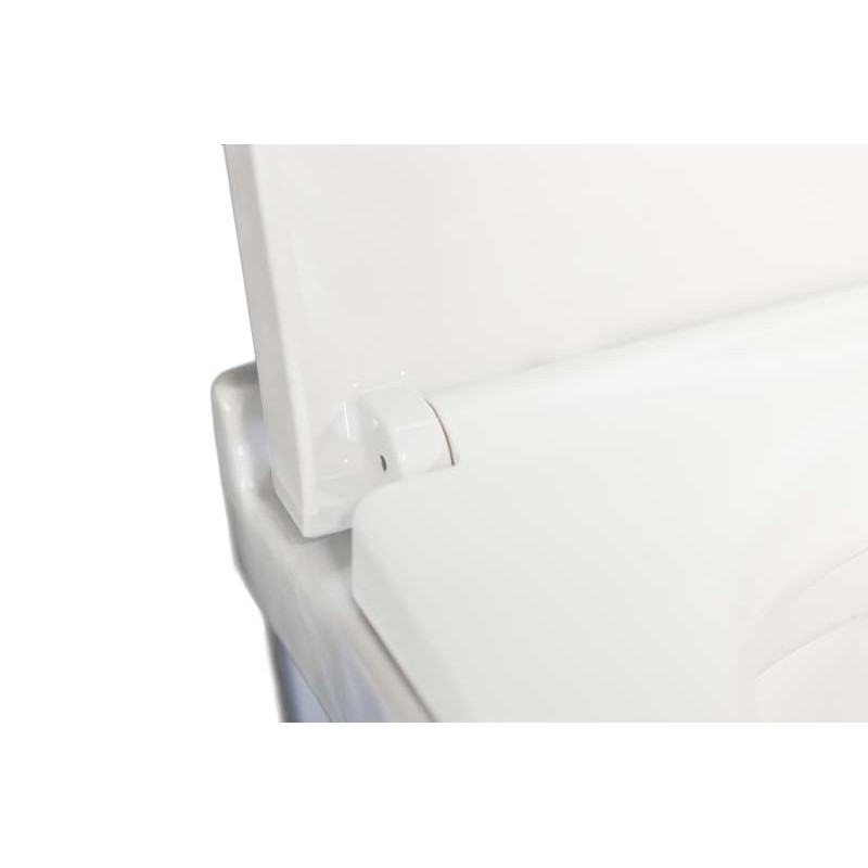 WC suspendu compact Design Shaba Blanc Rimless avec