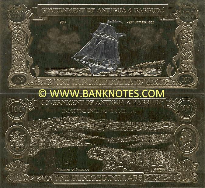 Antigua & Barbuda 100 Gold and Silver Dollars 19811988 Antiguan & Barbudan Currency Bank