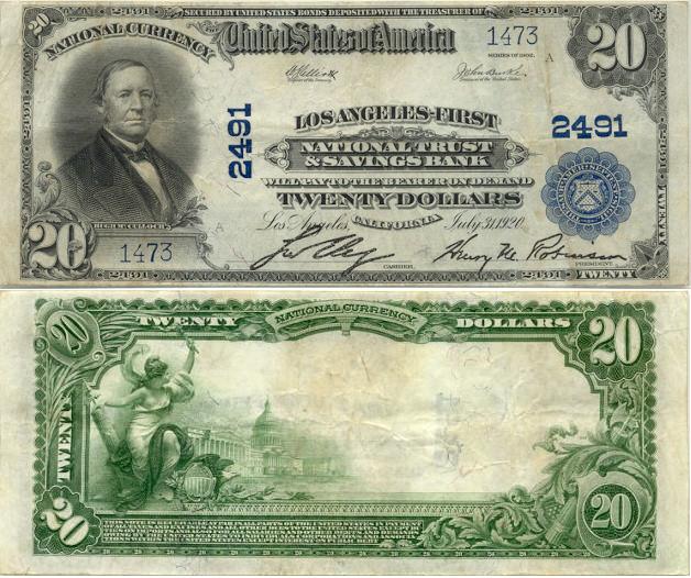California Currency Image Gallery Banknotes of California, USA Photo Album