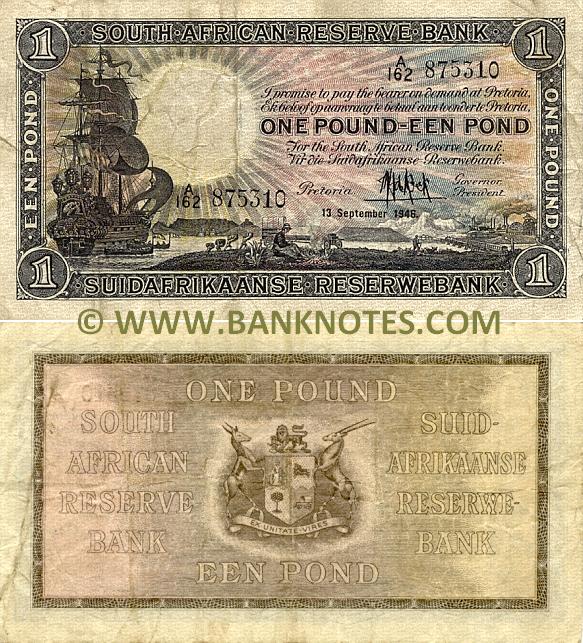 South Africa 1 Pound 19281949 South African Currency