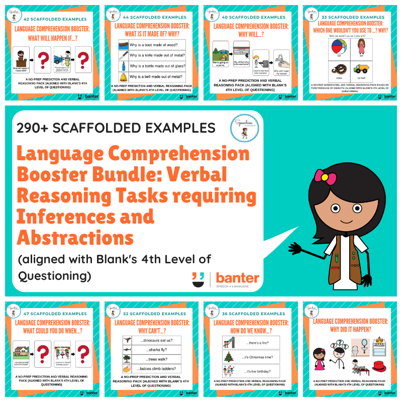 Blanks 4 Bundle Language Comprehension Booster Verbal Reasoning